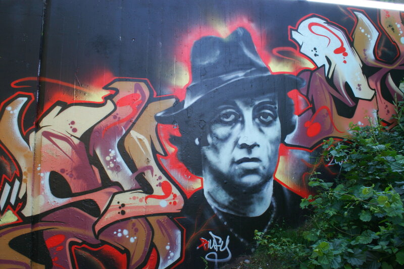 Man in Hat Portrait — Black