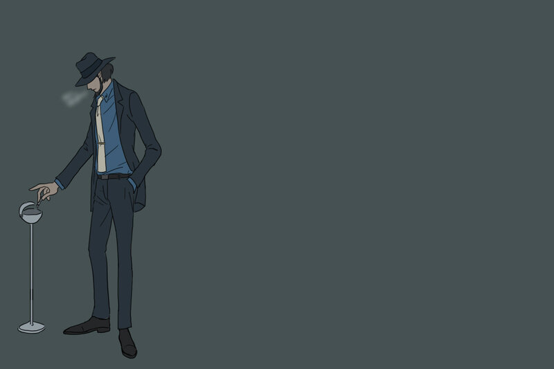 man in hat smoking