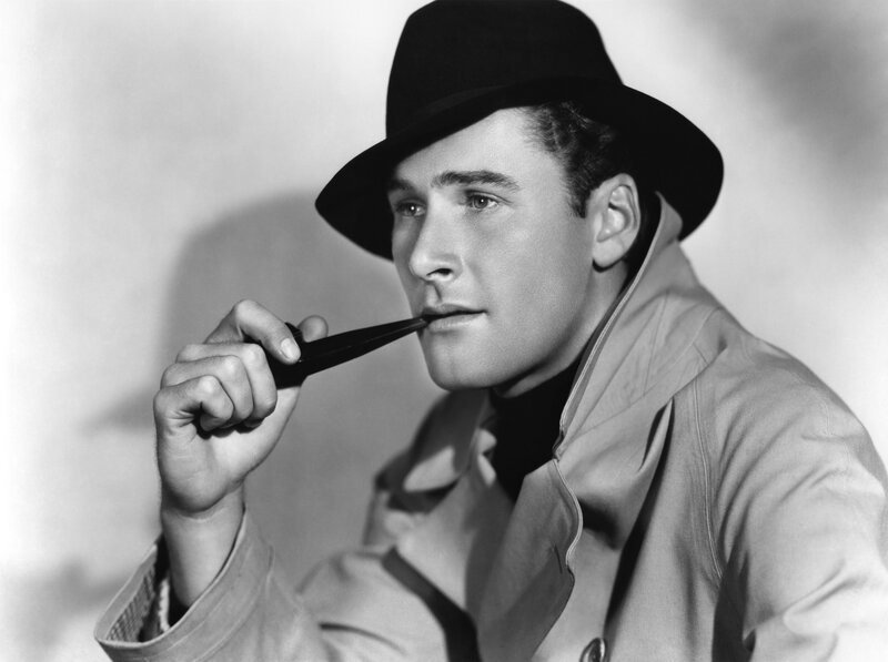 Man in hat with pipe