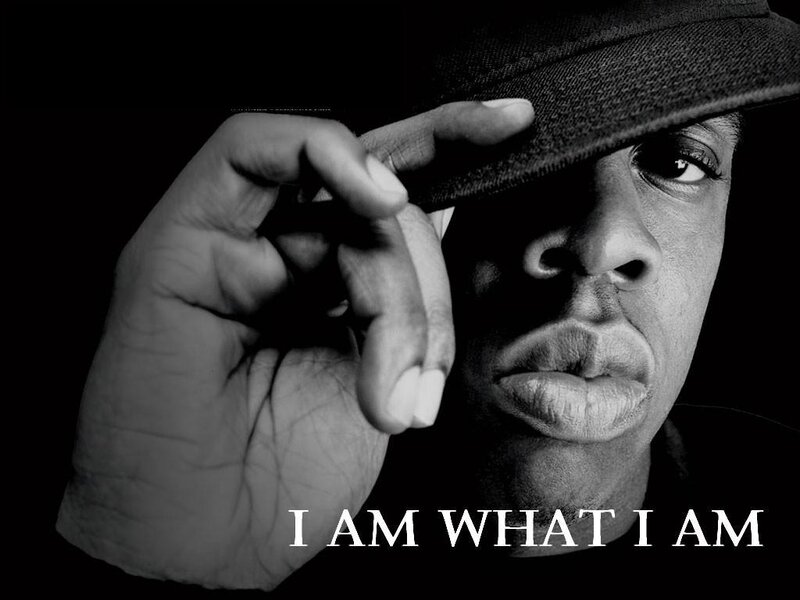 man in hat with text