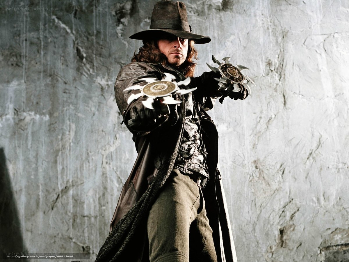 man in hat with throwing stars