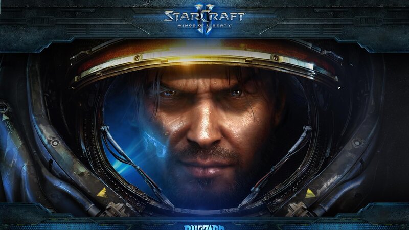 Man in Helmet — Blue, Dramatic
