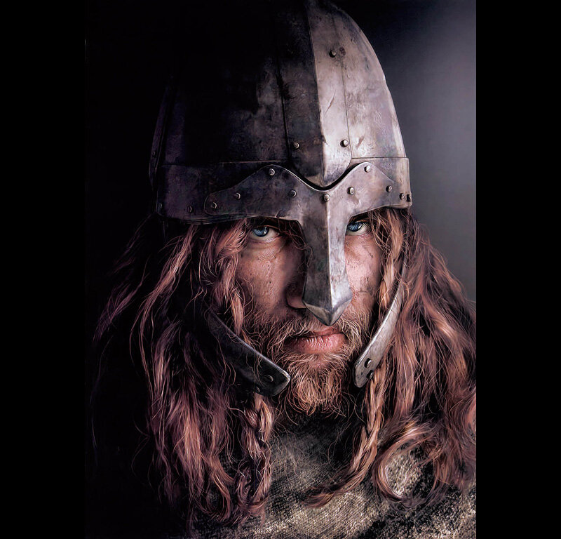 Man in Helmet — Brown