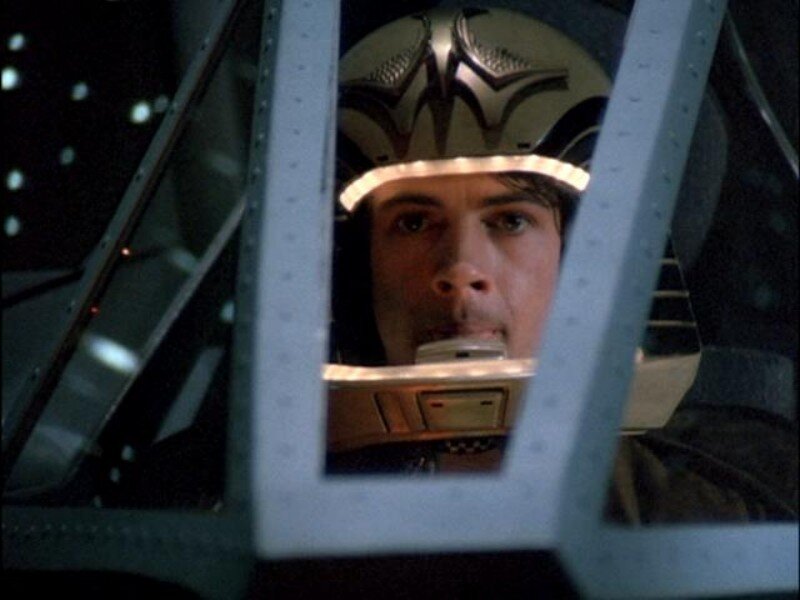 Man in Helmet Cockpit