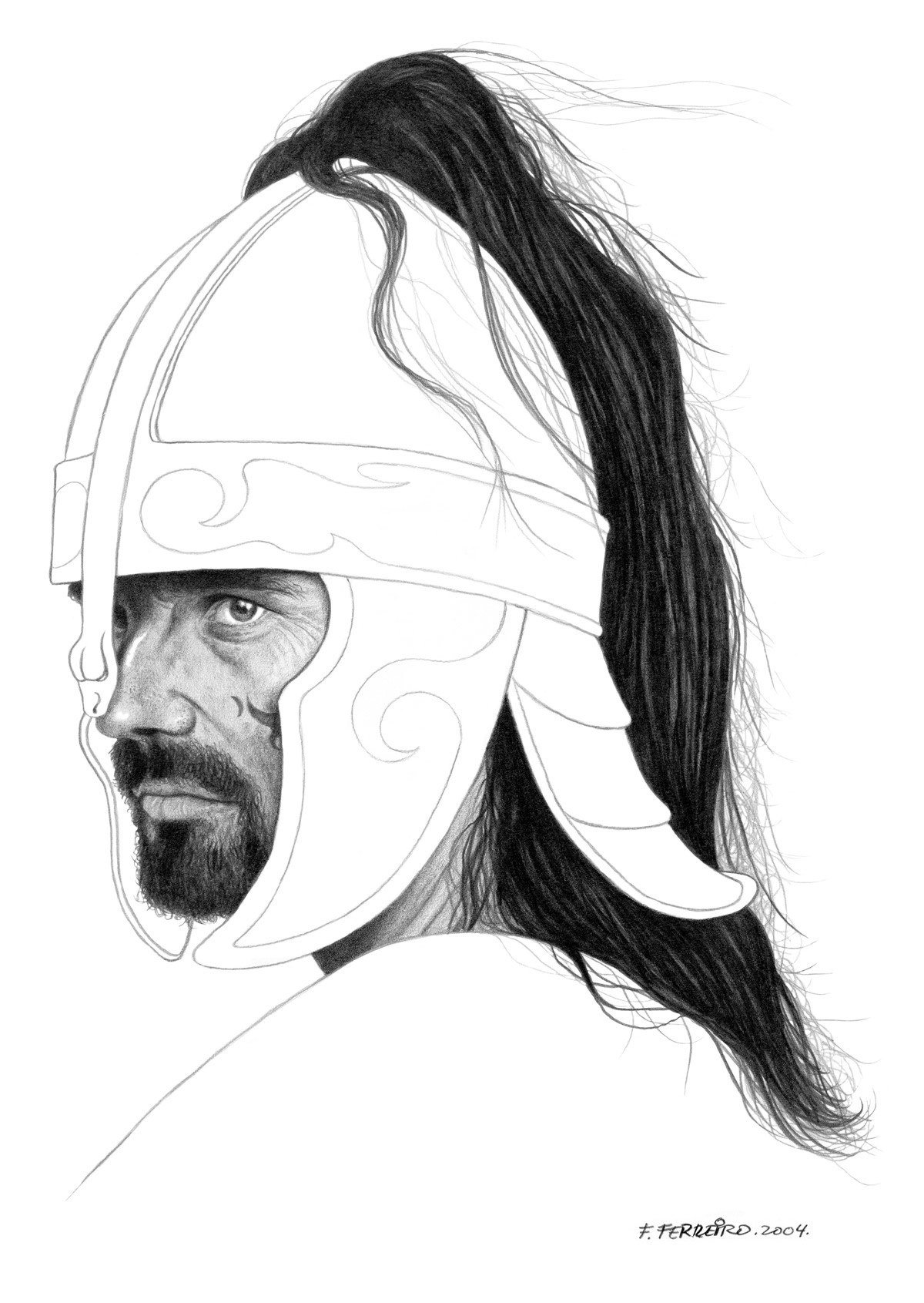 man in helmet portrait