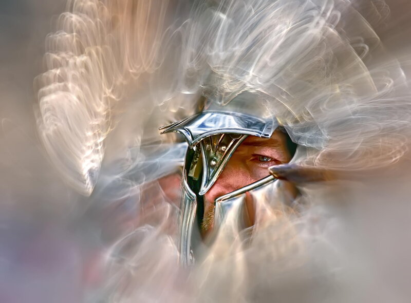 Man in Helmet — Silver