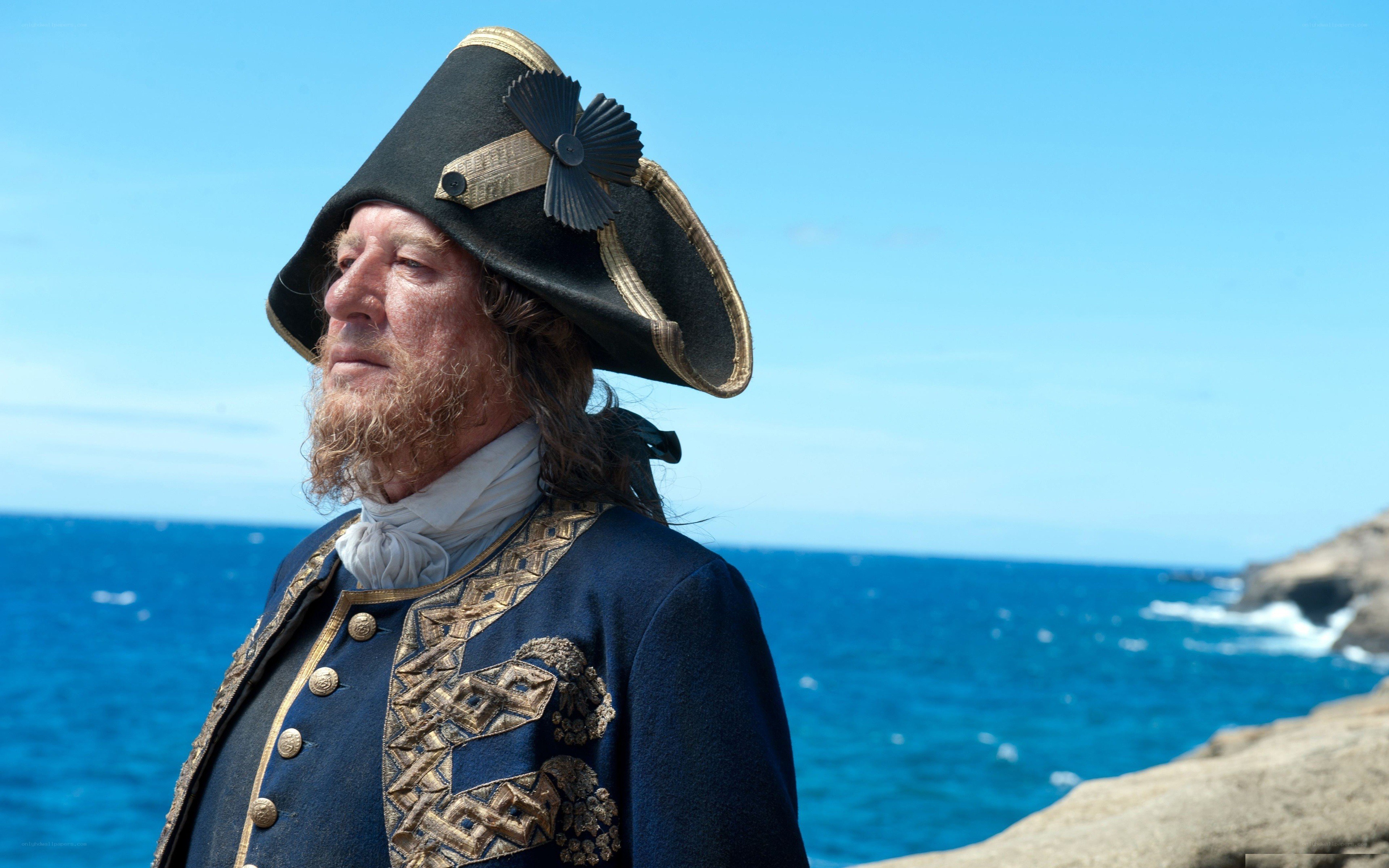 man in historical naval uniform