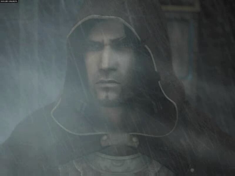 man in hooded cloak