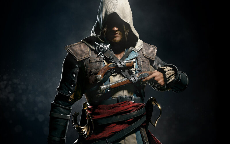 Man in Hooded Cloak — Black, Dramatic, Night, 3d Render