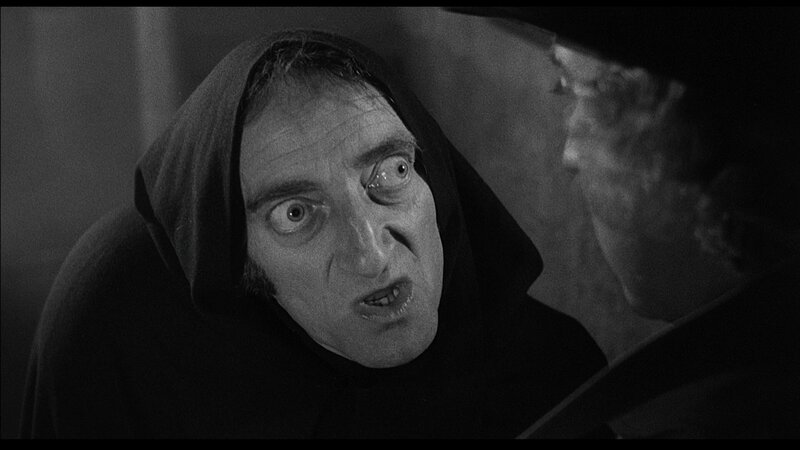 Man in Hooded Cloak — Black, Dramatic