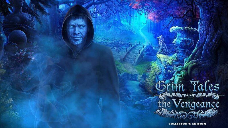 Man in Hooded Cloak — Blue, Mysterious, Dark