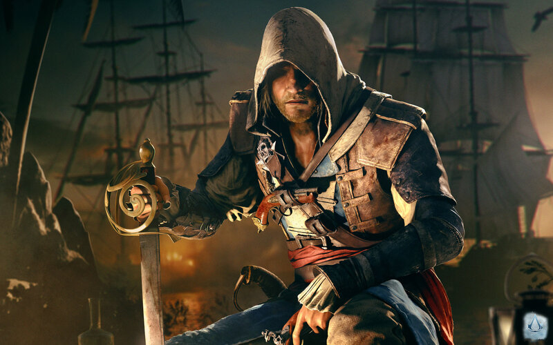 Man in Hooded Cloak — Brown, Dramatic, Sunset, 3d Render