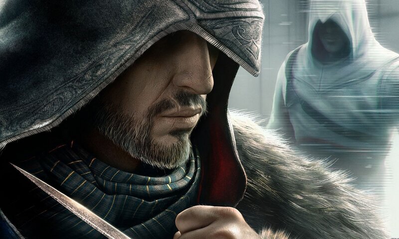 Man in Hooded Cloak — Gray, Dramatic, 3d Render, Knife, Hood