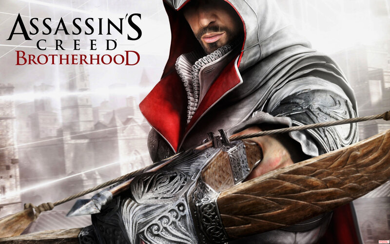 Man in Hooded Cloak — Gray, Dramatic, Digital Art, Bow and Arrow