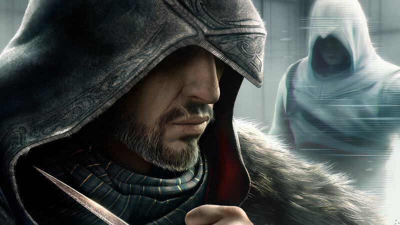 Man in Hooded Cloak — Gray, Dramatic