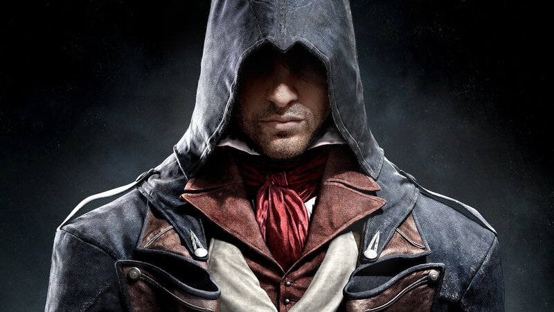 Man in Hooded Coat — Black, Dramatic