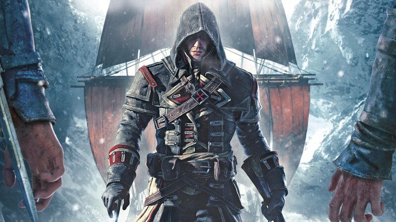 Man in Hooded Coat — Gray, Dramatic, Winter