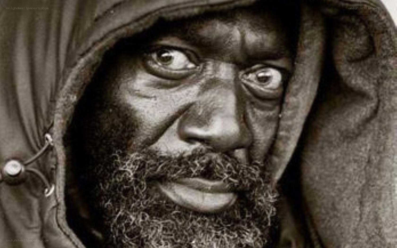 man in hooded jacket
