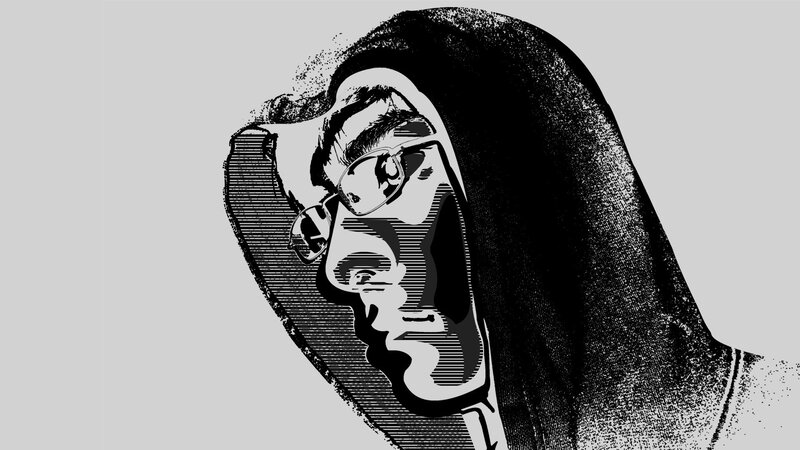 man in hooded jacket