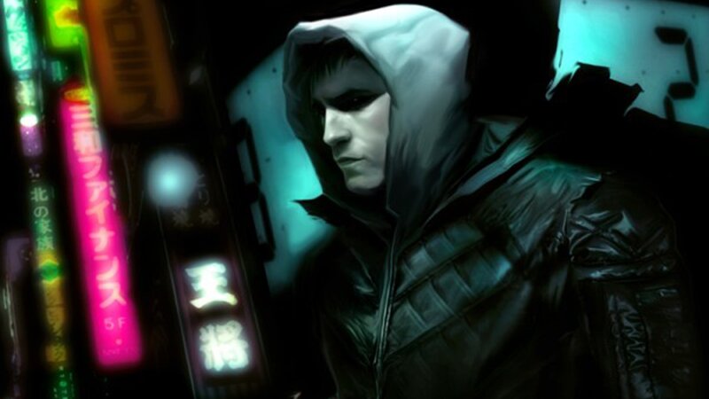 Man in Hooded Jacket — Black, Dark, Mysterious