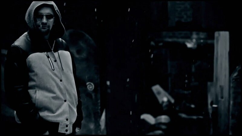 Man in Hooded Jacket — Black, Dark