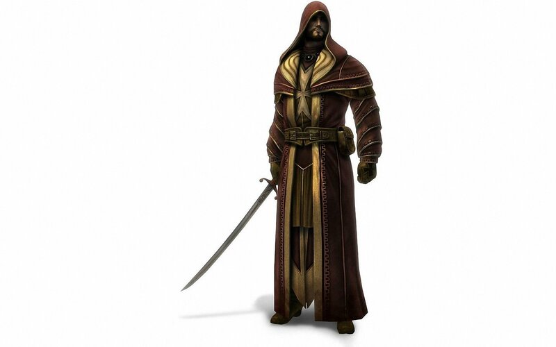 Man in Hooded Robe — Brown