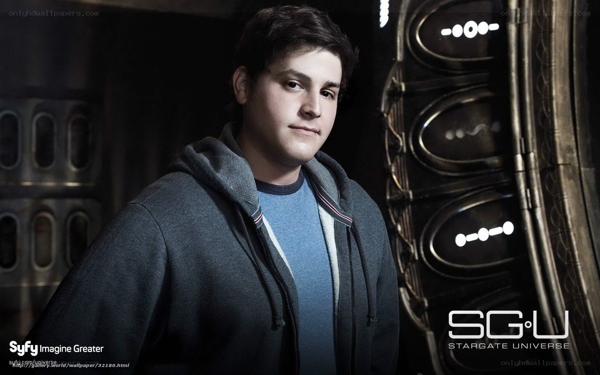 man in hoodie in sci-fi setting