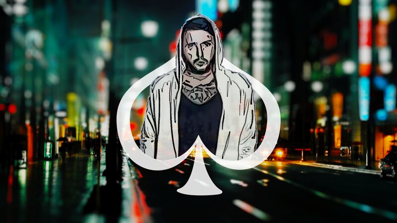 Man in Hoodie — White