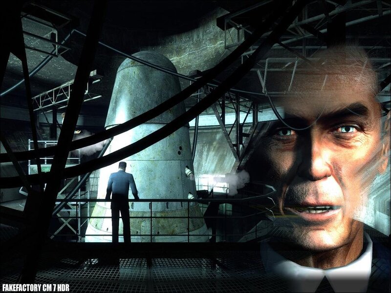 Man in Industrial Facility — Gray