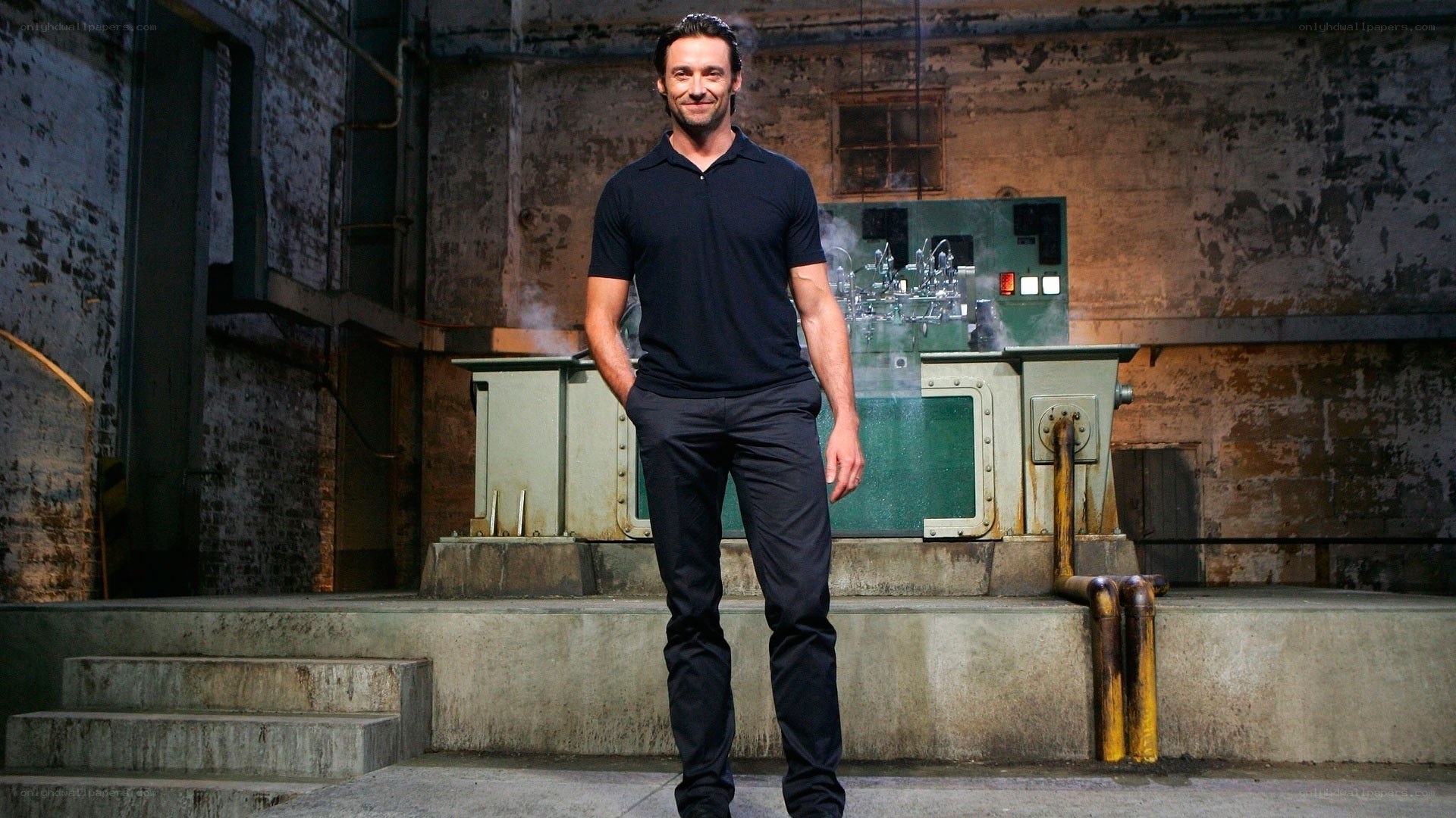 Man in industrial setting