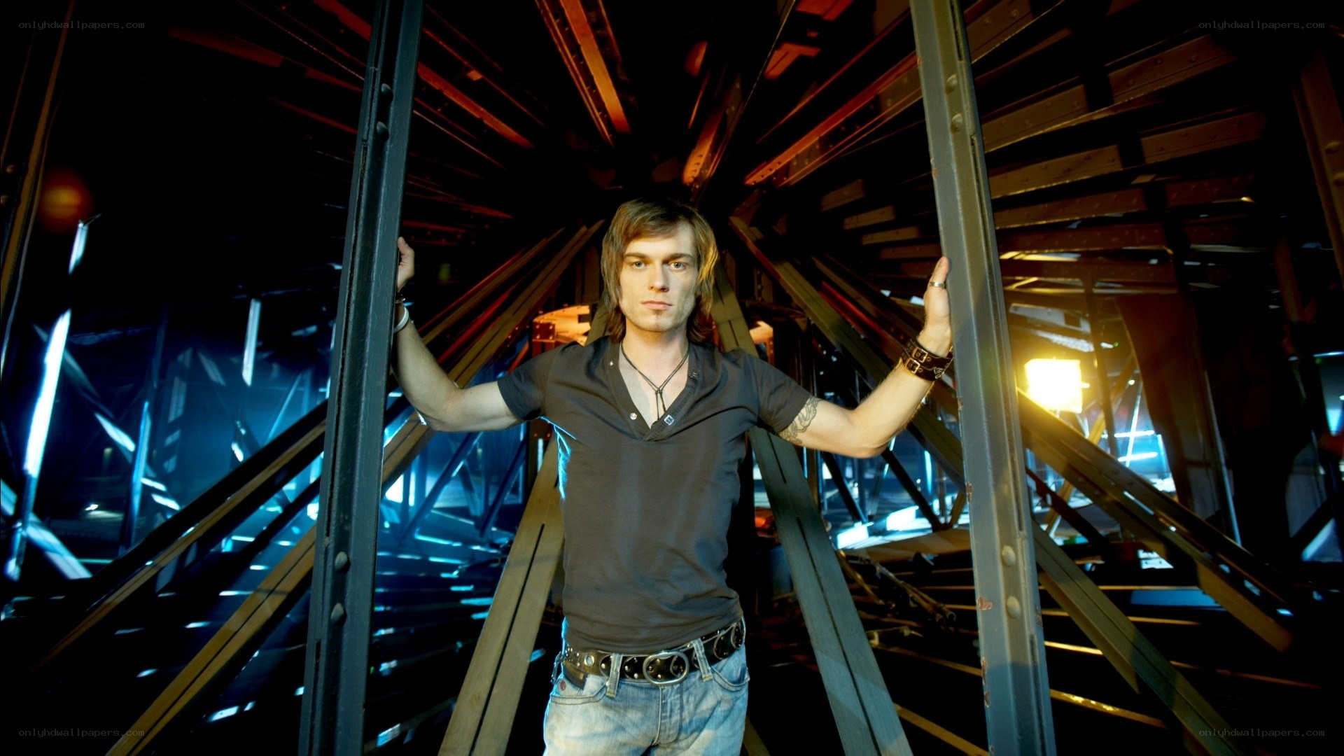 man in industrial setting