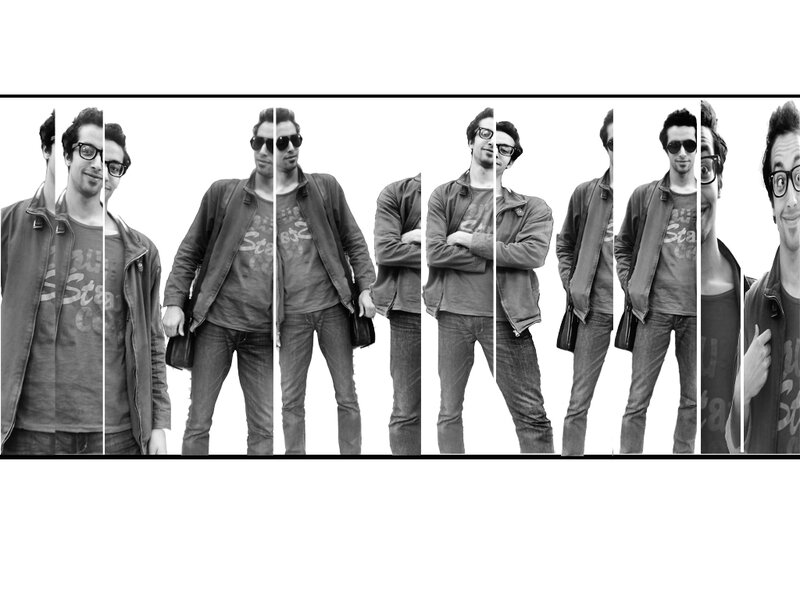 Man in Jacket Collage