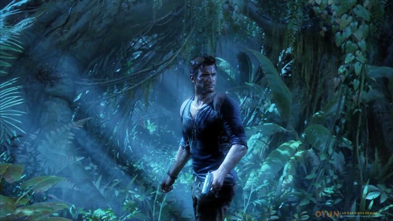 Man in Jungle Holding Gun