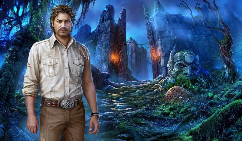 Man in Jungle Ruins