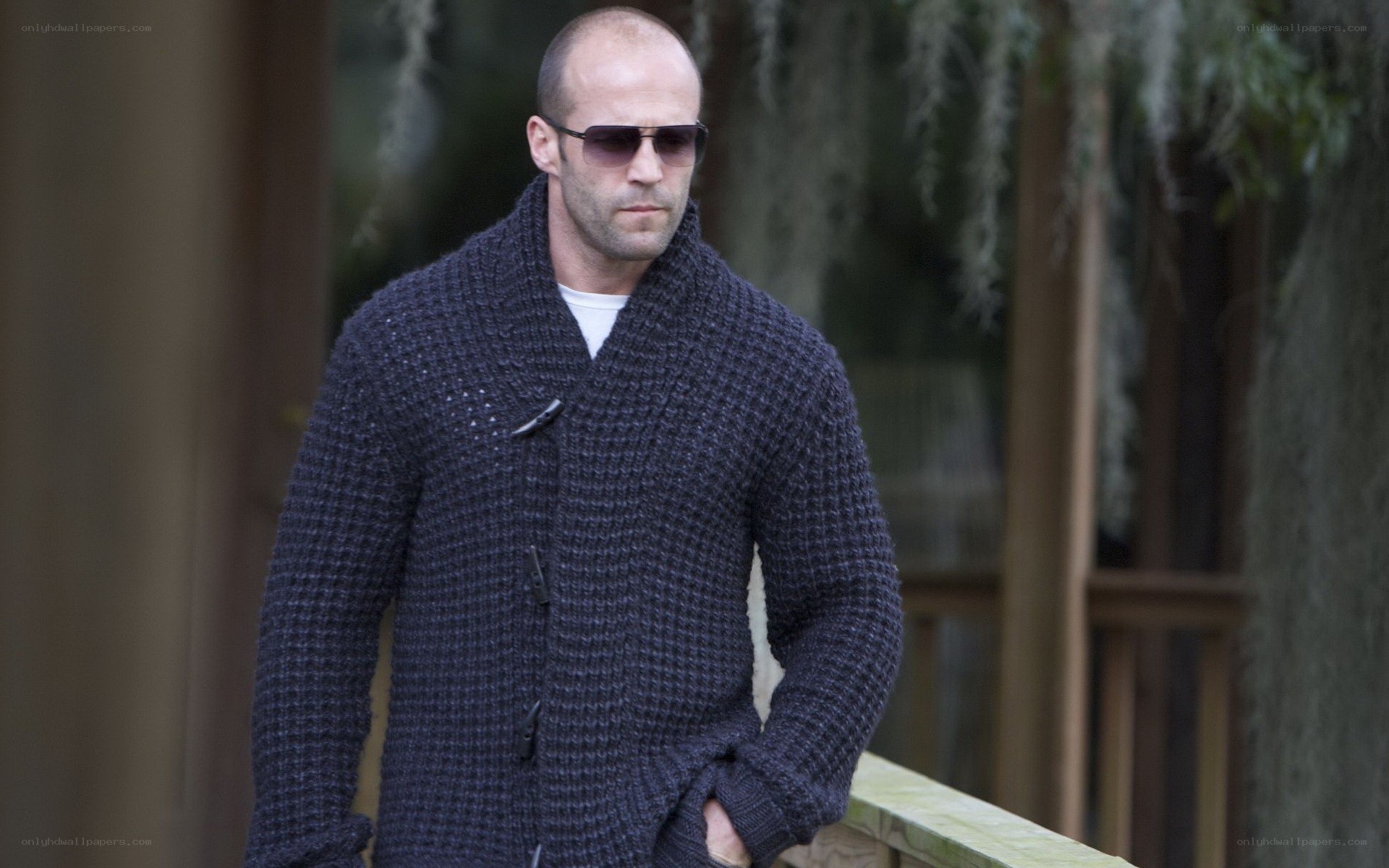 man in knitted cardigan