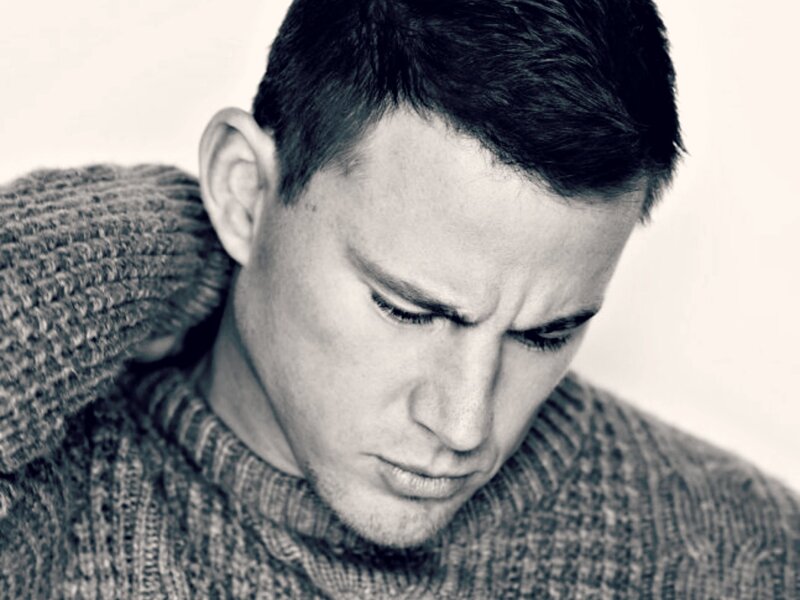 Man in Knitted Sweater — Gray