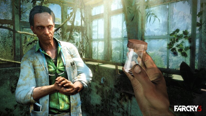 Man in Lab Coat — Green, Tense
