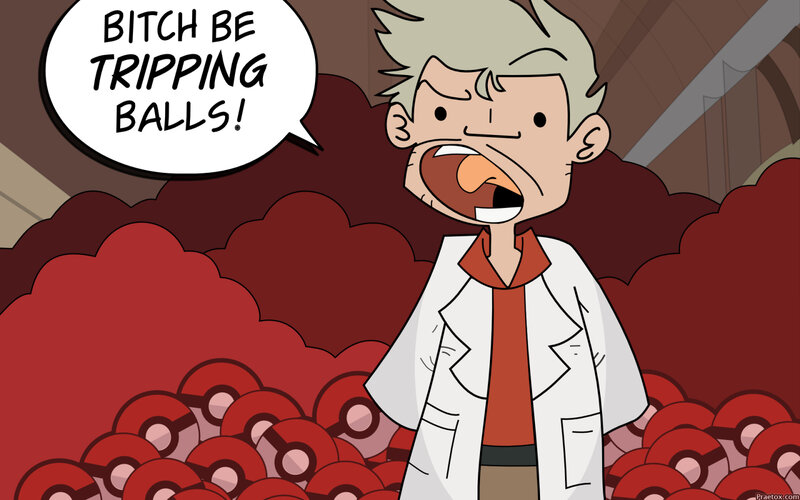 Man in Lab Coat — Red