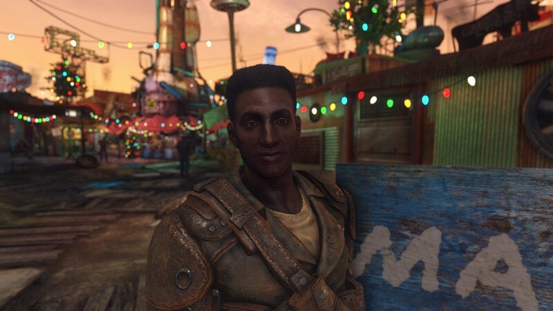 Man in Leather Armor — Brown, Dramatic, Sunset