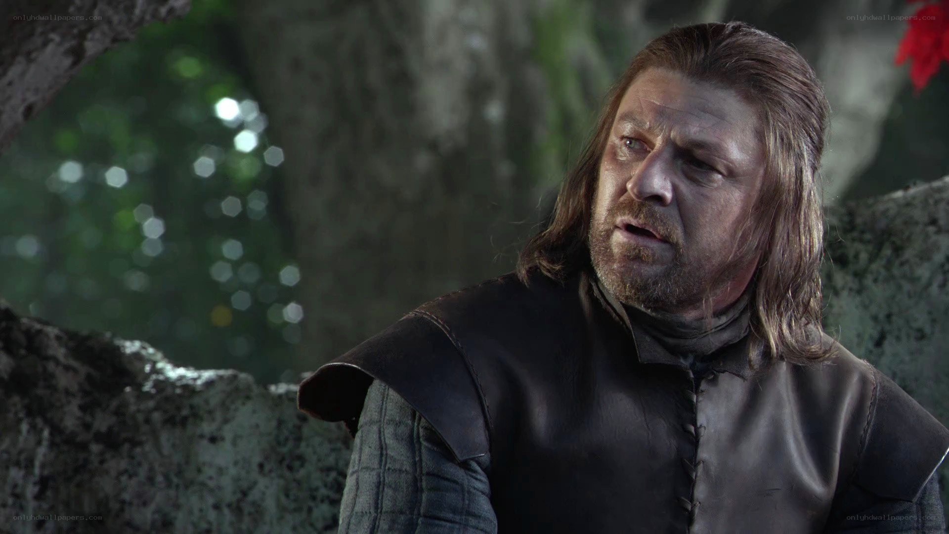 man in leather armor
