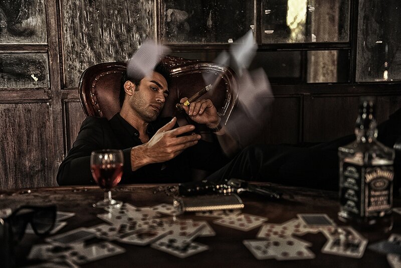 Man in Leather Chair