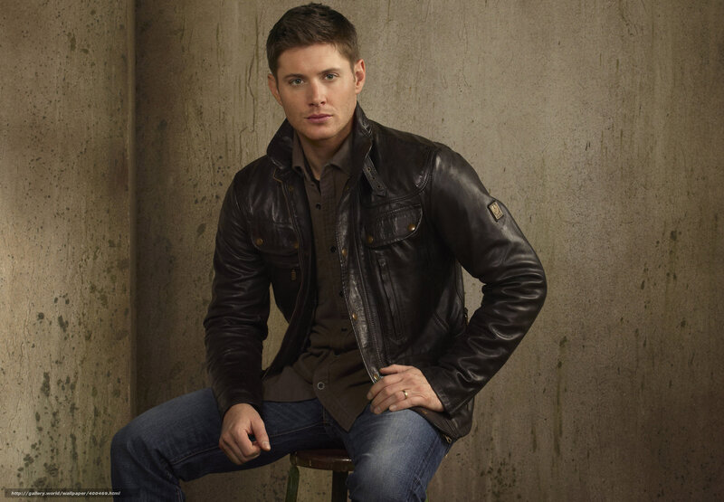 man in leather jacket