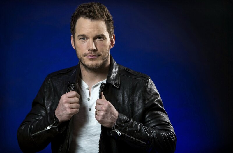 man in leather jacket