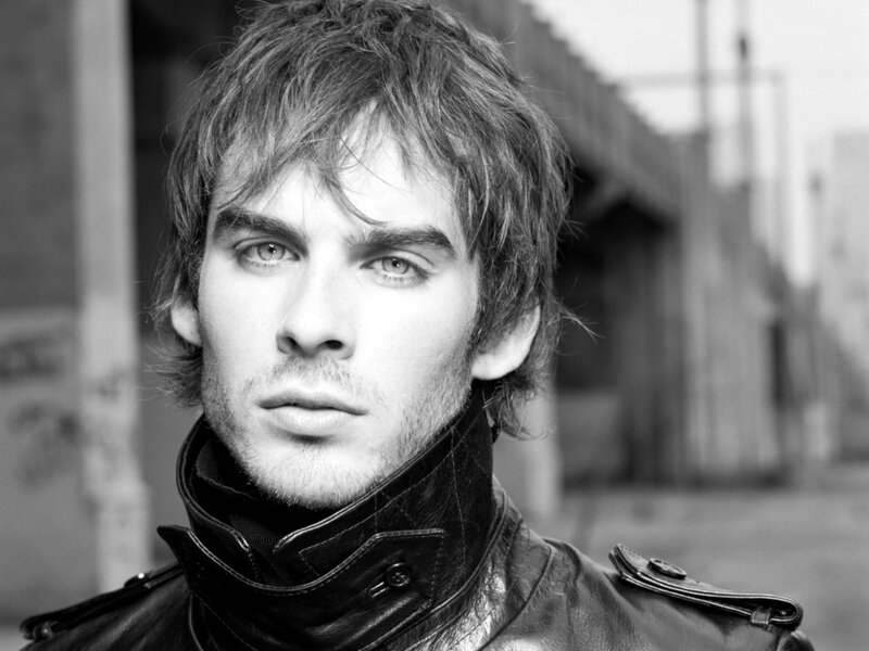 man in leather jacket