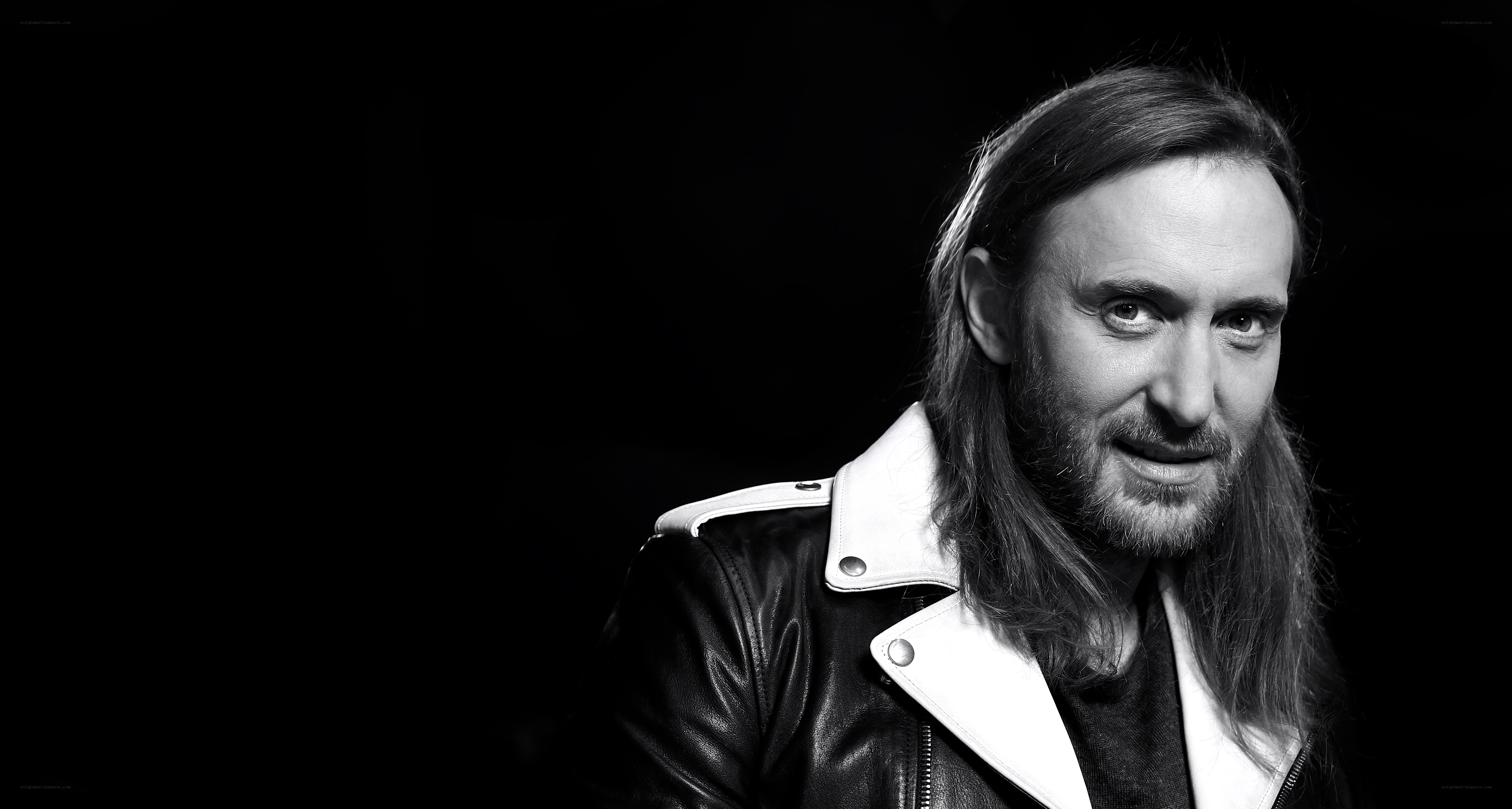 man in leather jacket