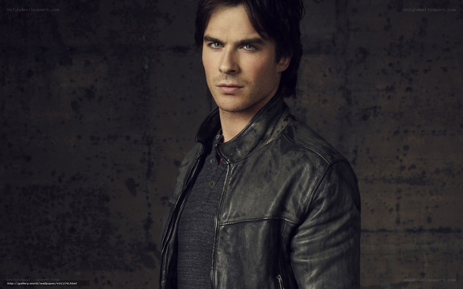 man in leather jacket