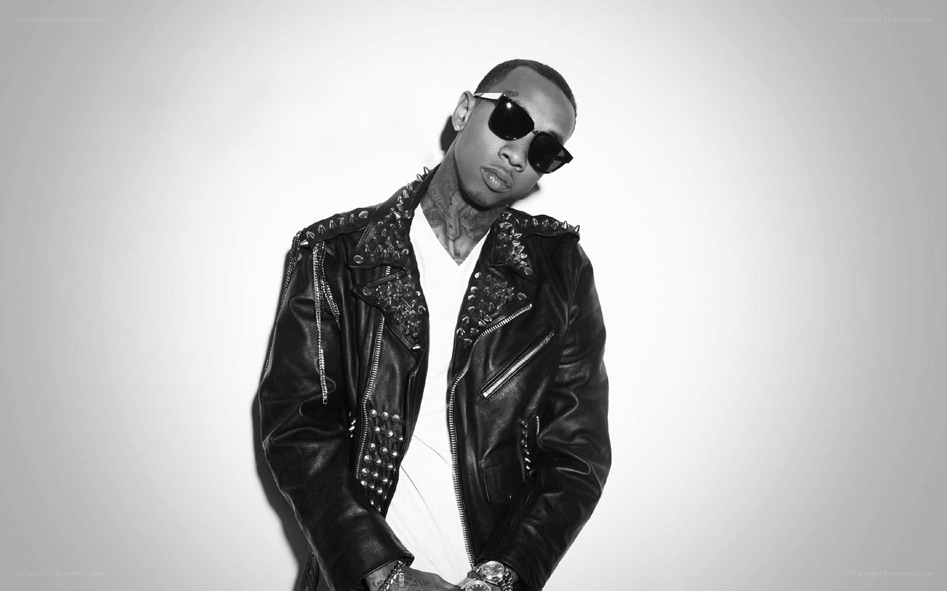man in leather jacket
