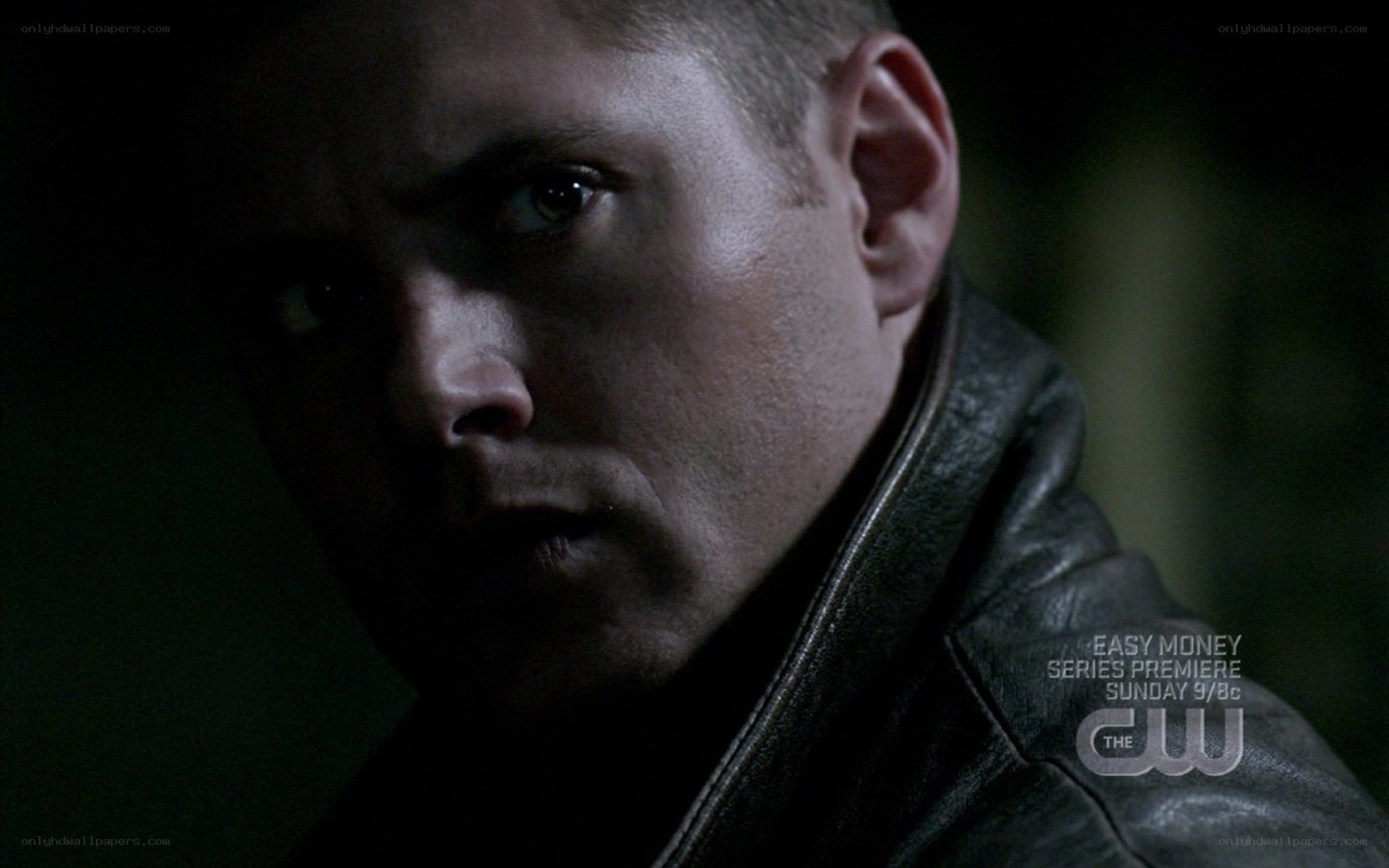 man in leather jacket