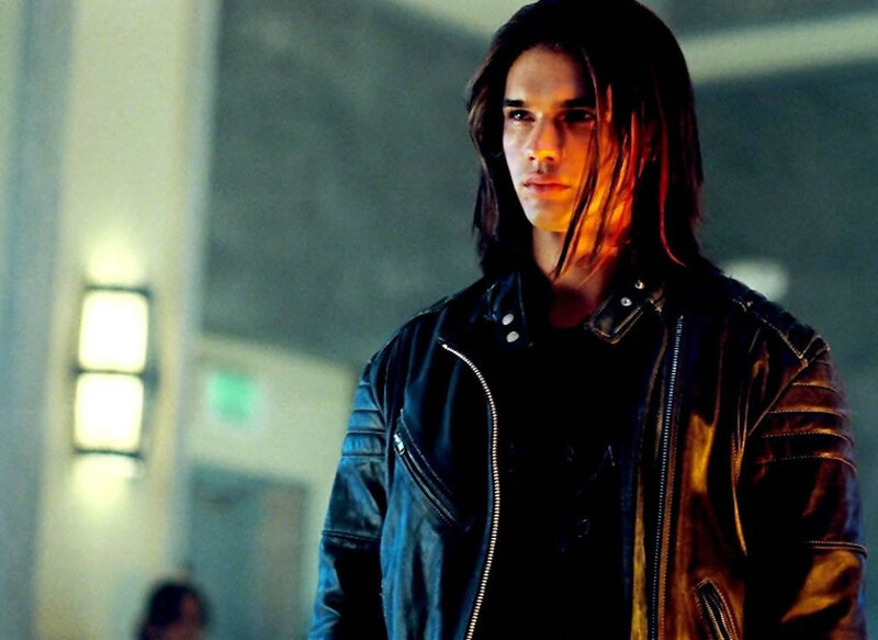 man in leather jacket