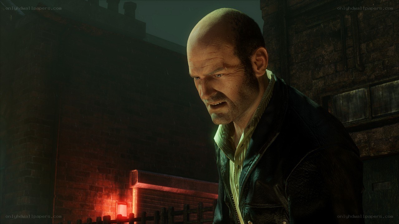 man in leather jacket at night